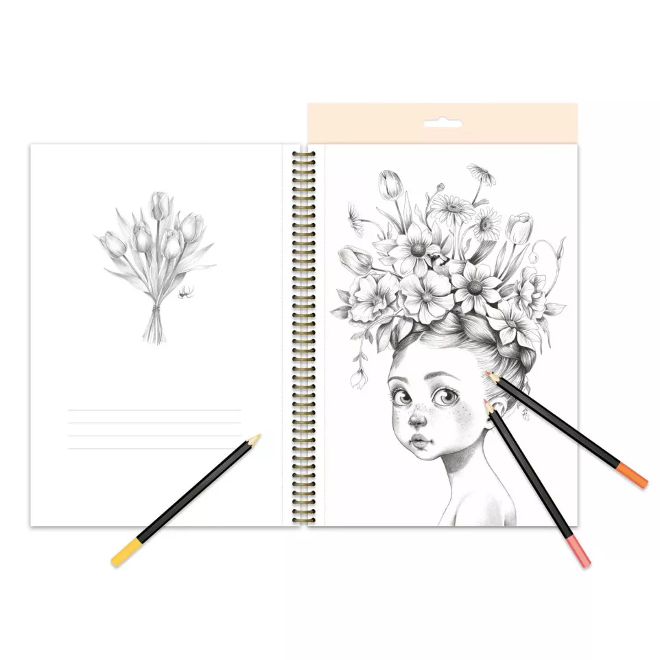 Colouring book Wild A4-/ Pc.