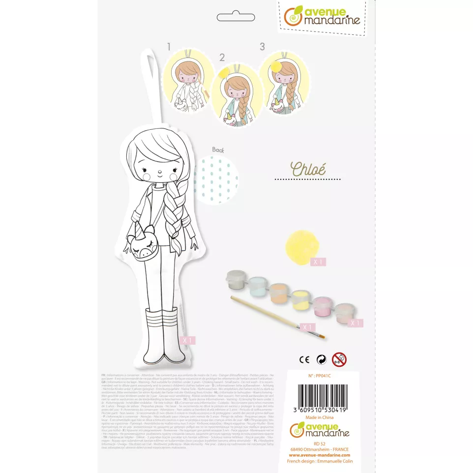 Doll to paint, Chloe/ Pc.