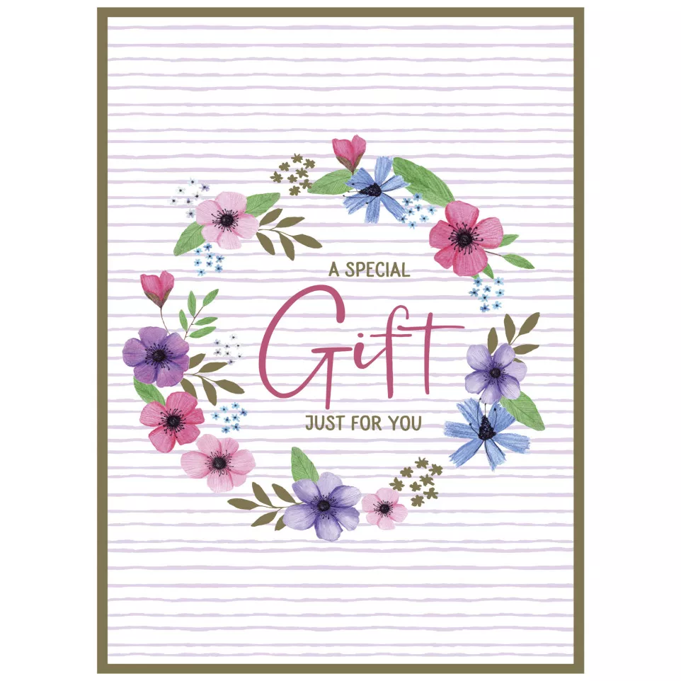 Bloemen, set 10 rechthoekige dozen-/ St.
