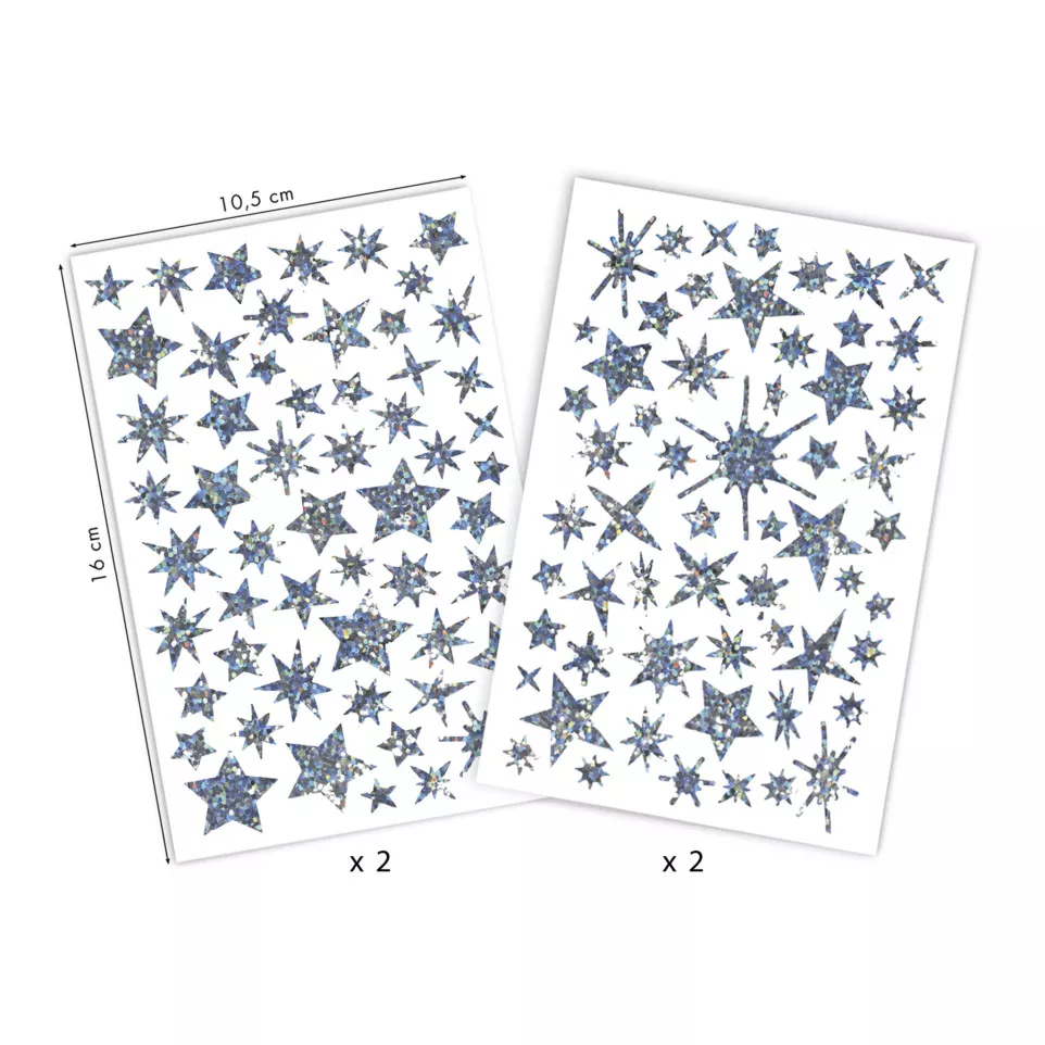 Initial, Pack 4 sh, Holographic,...