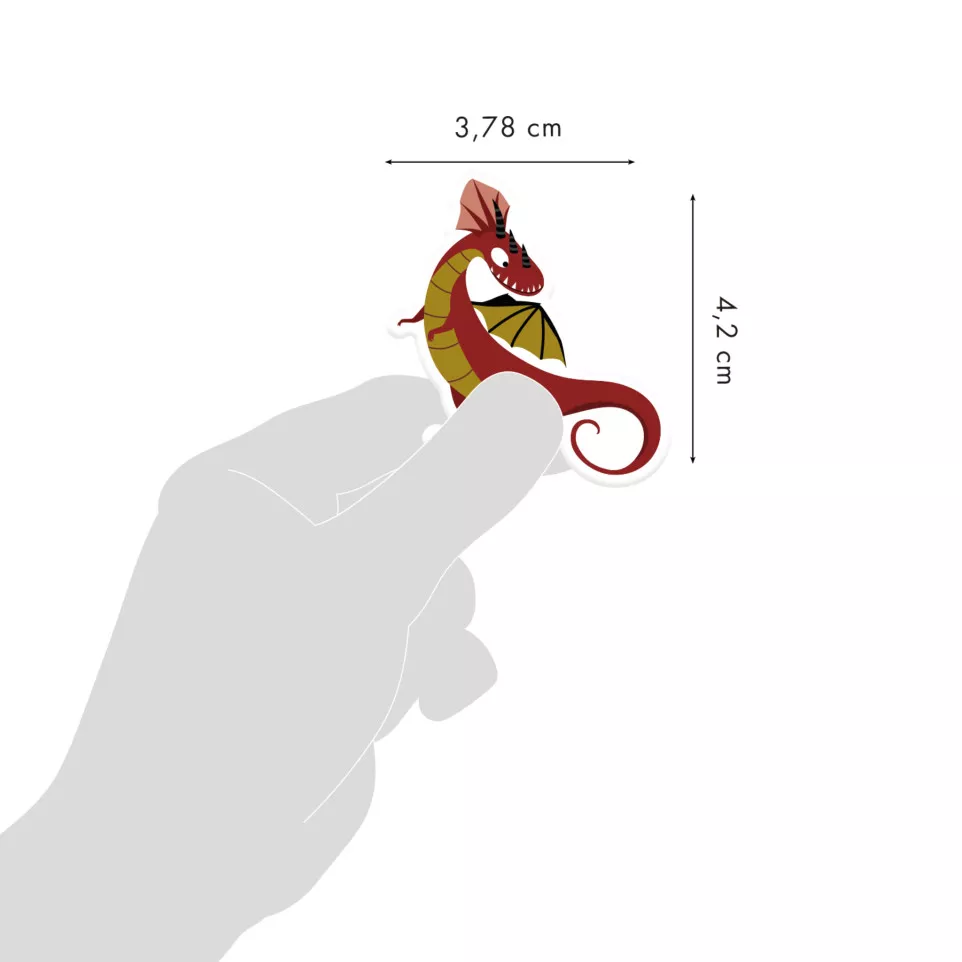 Puffy, Pk 1 vel 10,5x16cm, Draken-/ St.