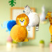 Boîte créative, Pompons, Animaux de la savane/ Pce