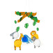 Creative box, Pompons, Savannah animals/ Pc.