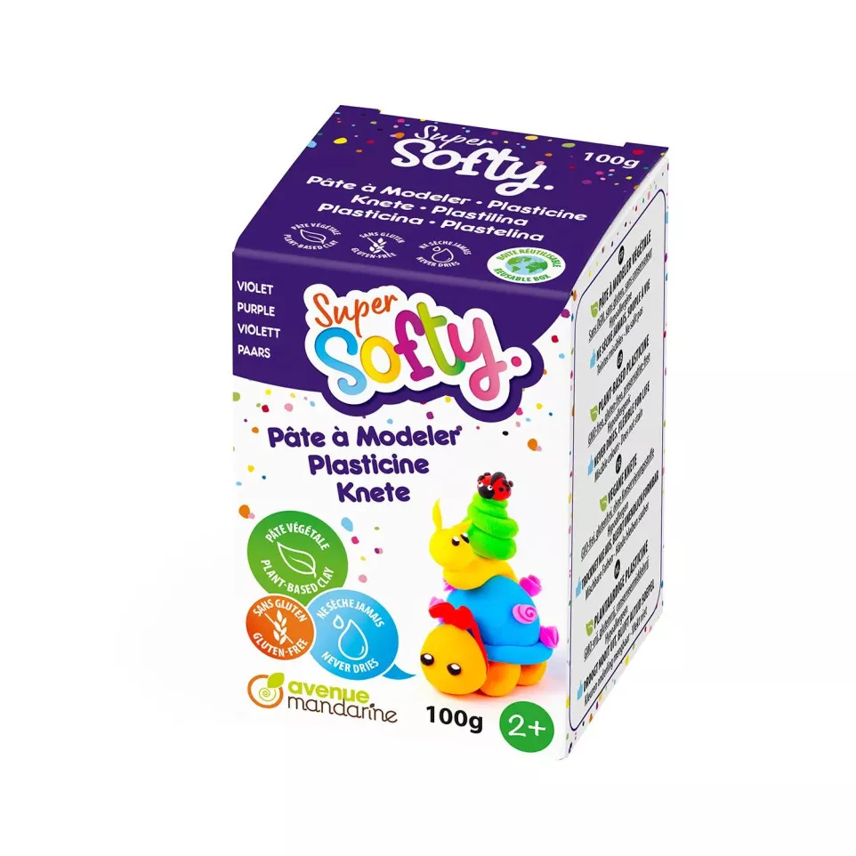 Doos Super Softy 100g, Paars-/ St.
