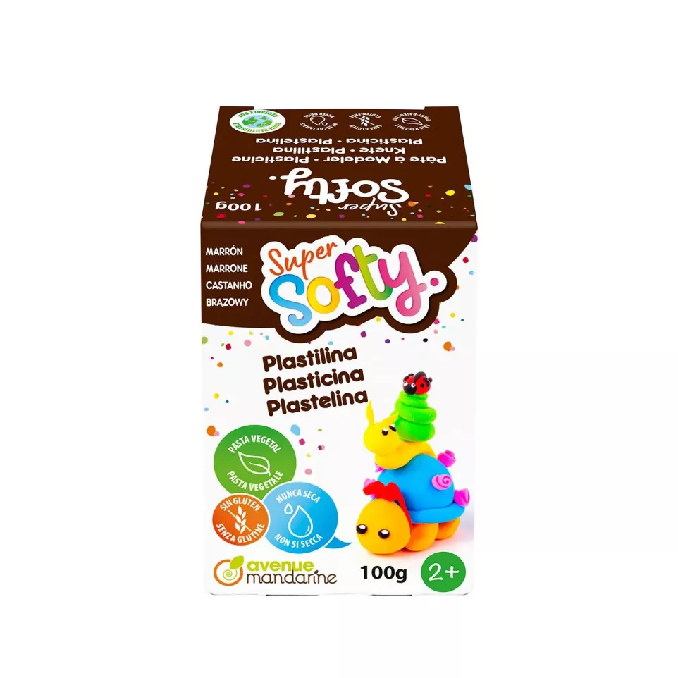 Boîte Super Softy 100g, Marron/ Pce