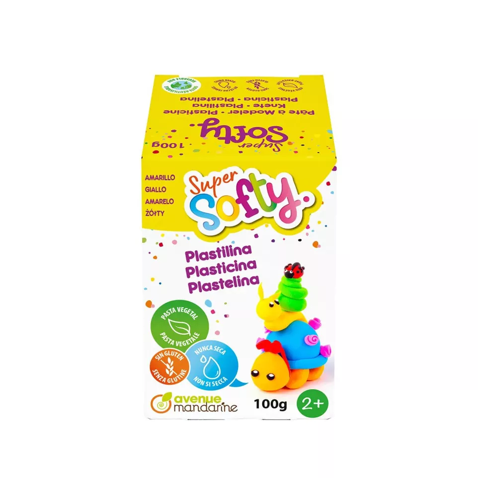 Doos Super Softy 100g, Geel-/ St.