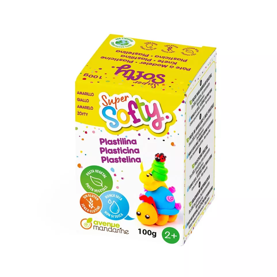 Doos Super Softy 100g, Geel-/ St.