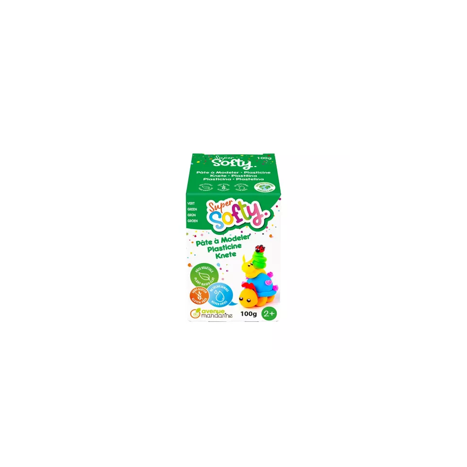 Boîte Super Softy 100g, Vert/ Pce