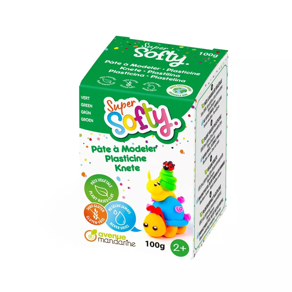 Doos Super Softy 100g, Groen-/ St.