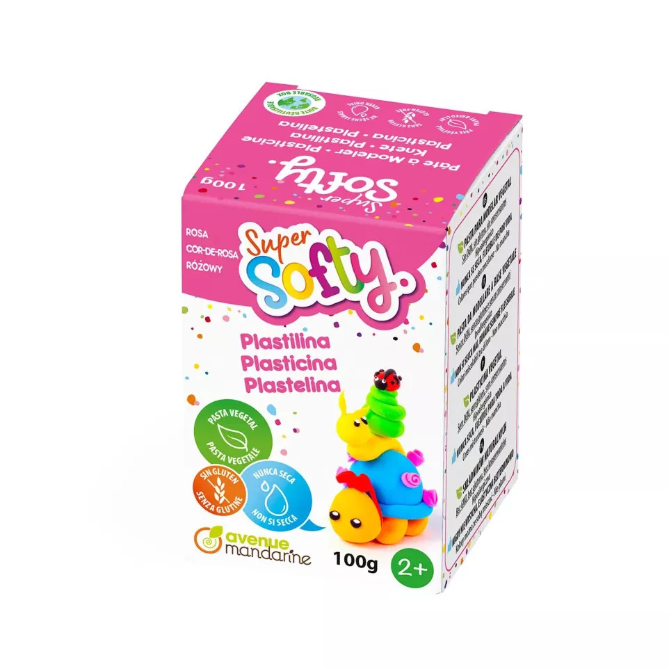 Boîte Super Softy 100g, Rose/ Pce