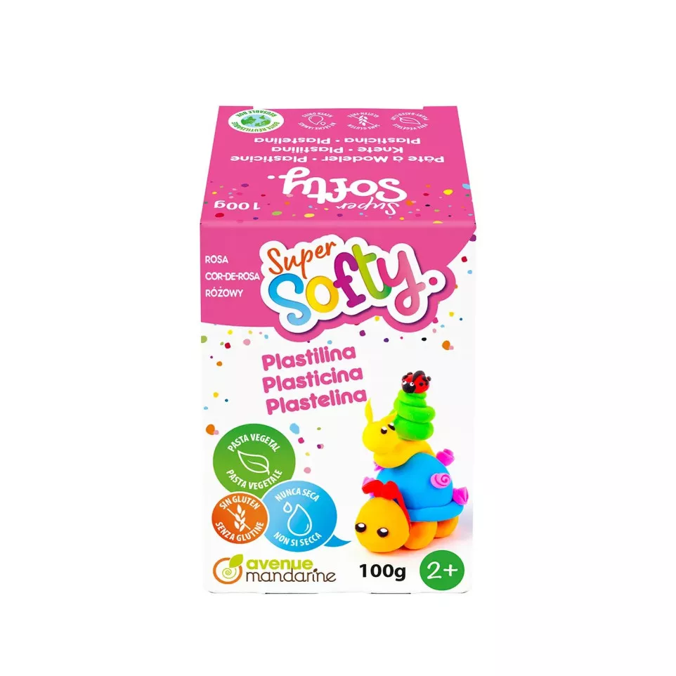 Boîte Super Softy 100g, Rose/ Pce
