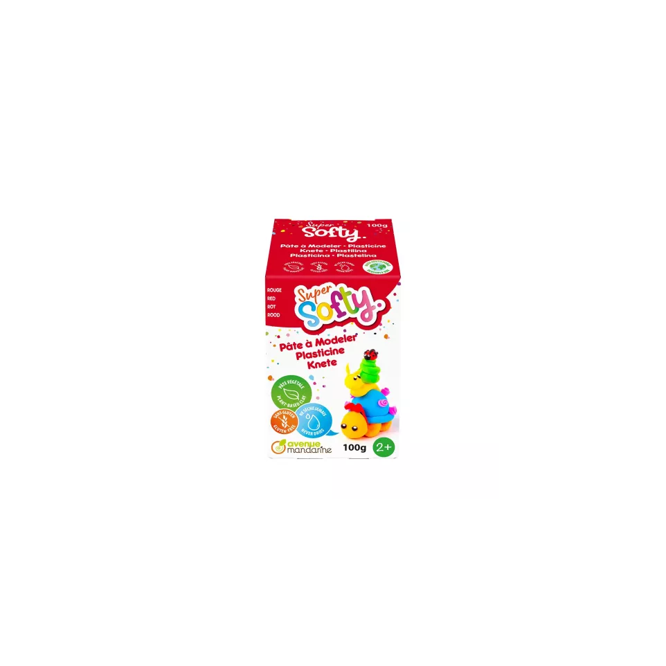 Doos Super Softy 100g, Rood-/ St.