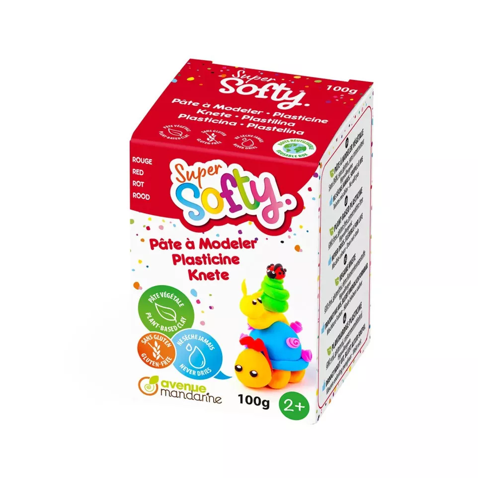 Boîte Super Softy 100g, Rouge/ Pce