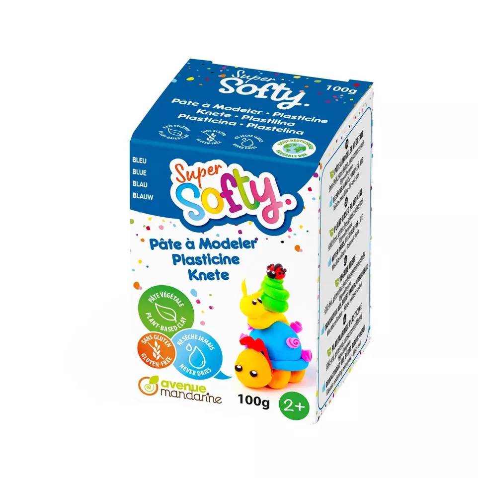 Doos Super Softy 100g, Blauw-/ St.