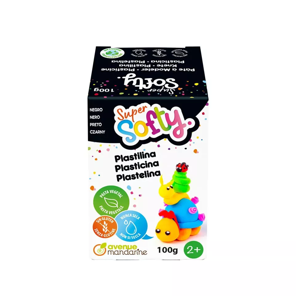 Doos Super Softy 100g, Zwart-/ St.