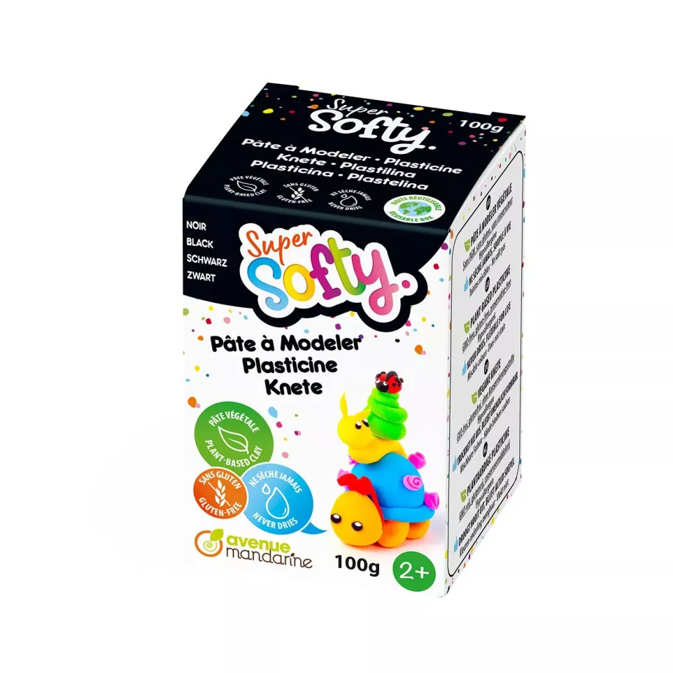 Super Softy Box 100g, Black/ Pc.