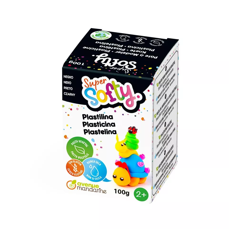 Boîte Super Softy 100g, Noir/ Pce