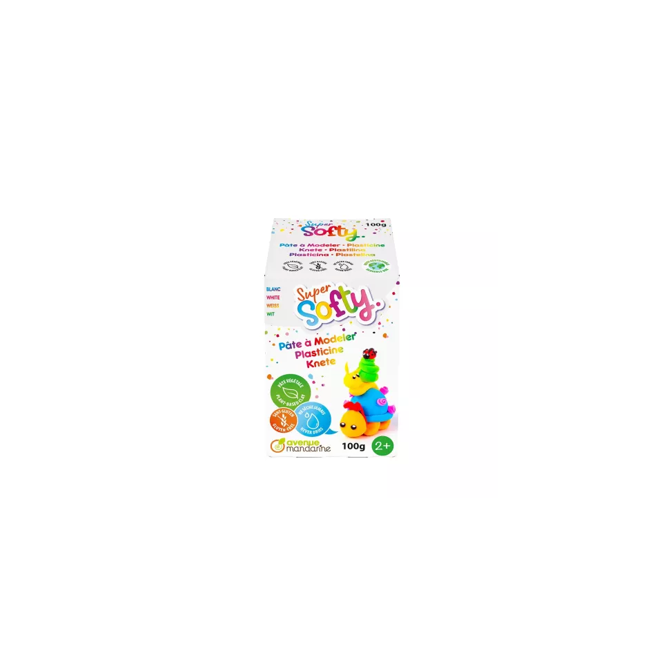 Boîte Super Softy 100g, Blanc/ Pce