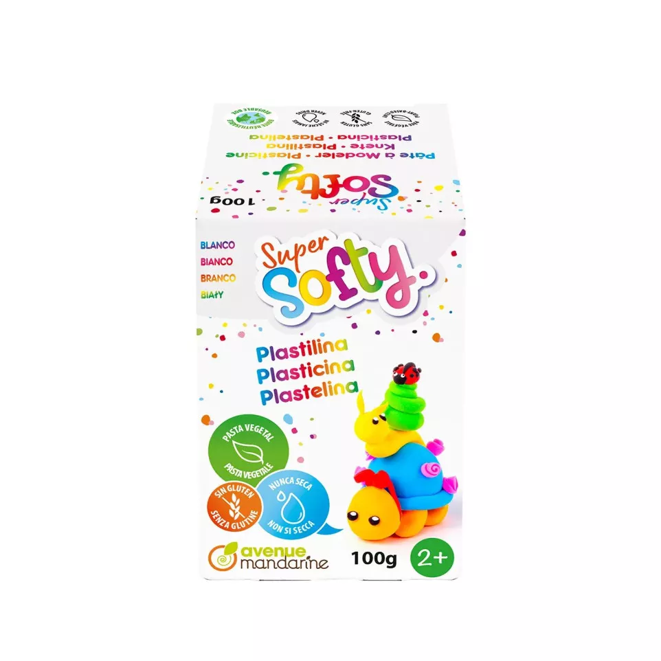 Super Softy Box 100g, White/ Pc.