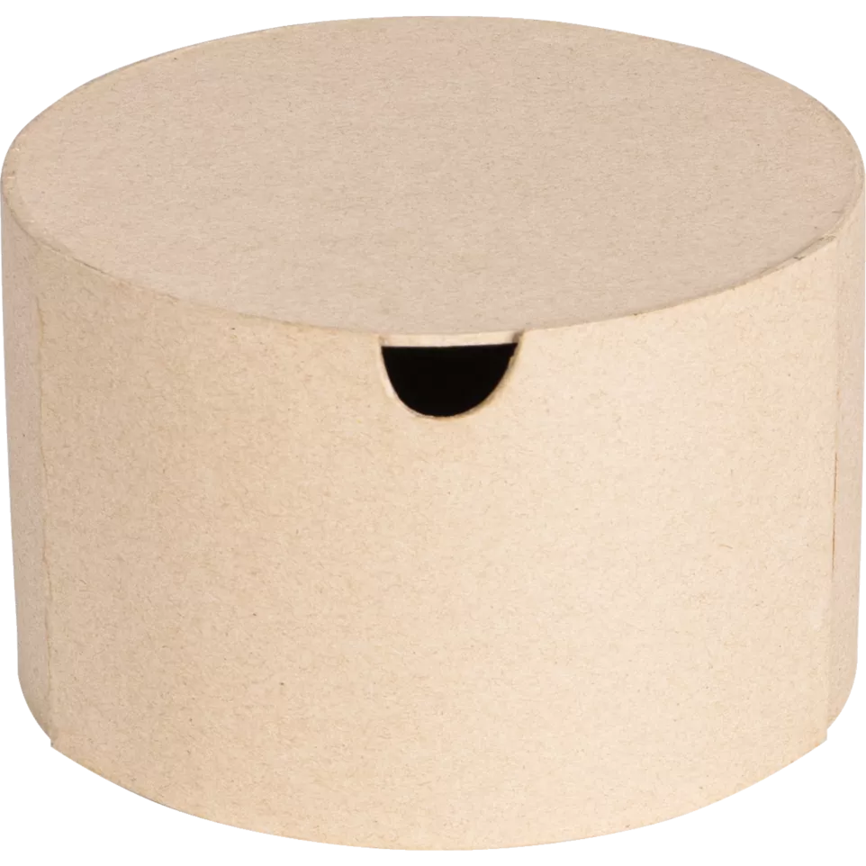 Round box with drawer 16x16x10 cm/ Pc.
