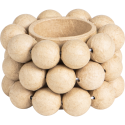 Bougeoir rond 8x8x5 cm/ Pce