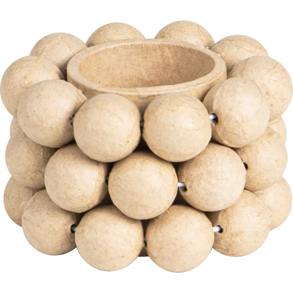 Bougeoir rond 8x8x5 cm/ Pce