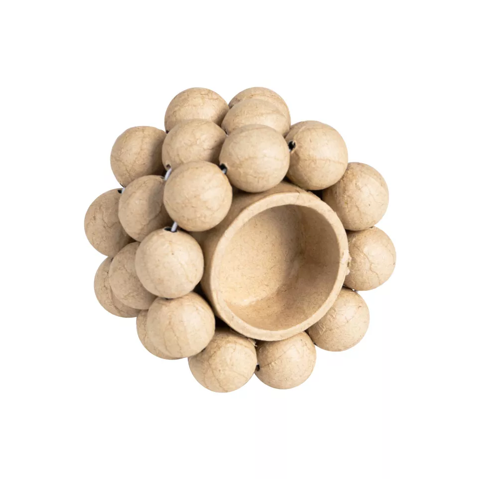 Kaarsenhouder rond 8x8x5cm-/ St.