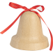 Klok met lint 10x10x9cm-/ St.