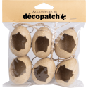 Pack of 6 broken eggs to hang/ Pc.