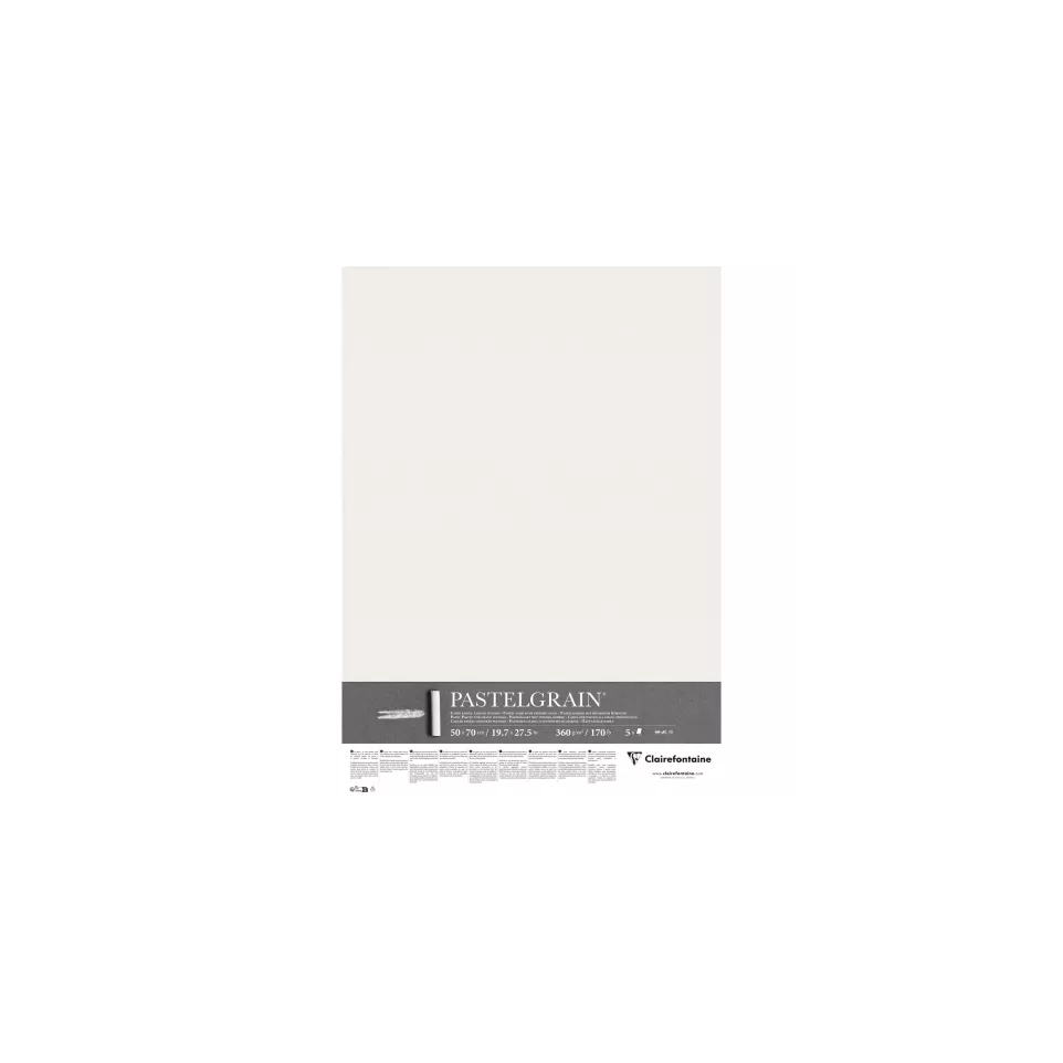 Pak PastelGrain 50x70 5bl 360g wit-/ St.