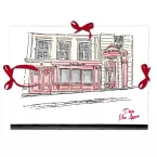 Moulin Rouge, Carton à dessin 28 x 38 cm, fermeture avec rubans/ Pce