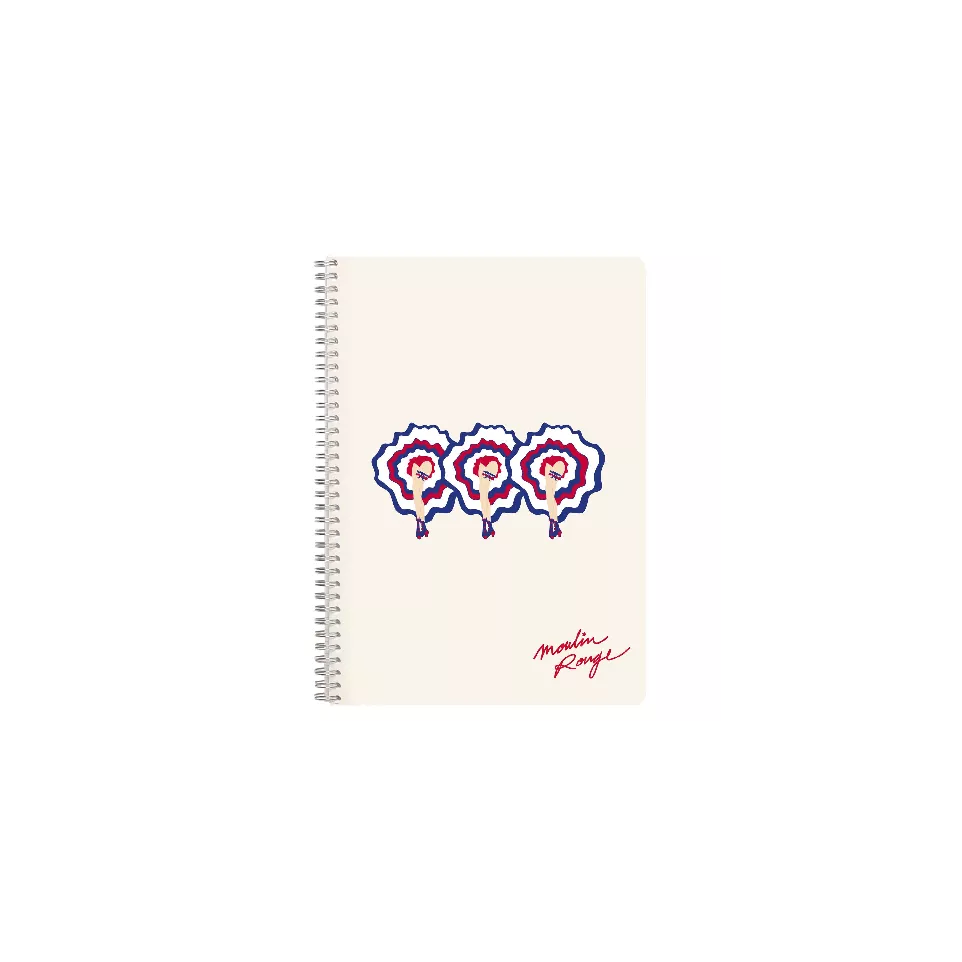 Moulin Rouge, Wire bound notebook A4...