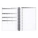 Clairefontaine Age Bag Collection My.daily.planner Spiral Notebook Black A5 14.8 x 21 cm 250 Detachable Daily Schedule Pages + D