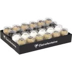 Plateau 24 oeufs mats 10mx7mm ss coque, Kraft, blanc, noir/ Pce