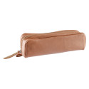 COLORED LEATH Rect.-Pencase 4x21x6 ass./ Pc.