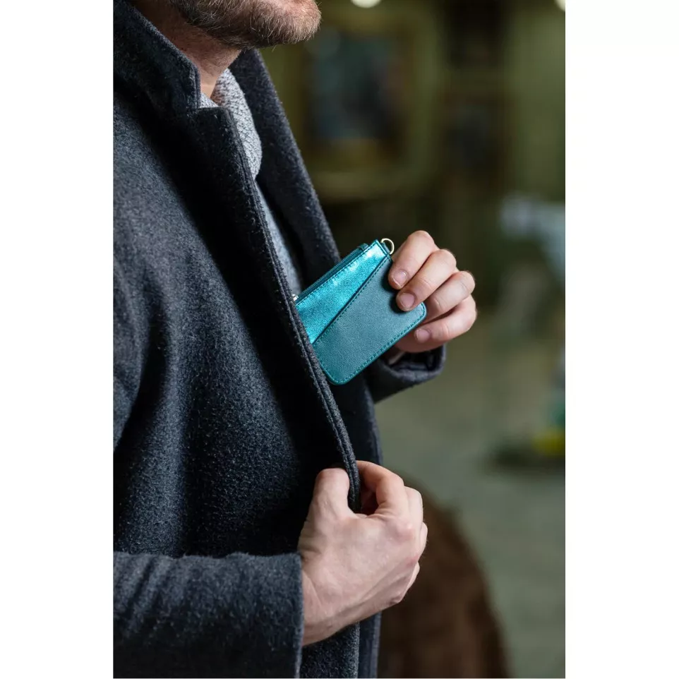 Ginkgo, Leather phone pouch &...