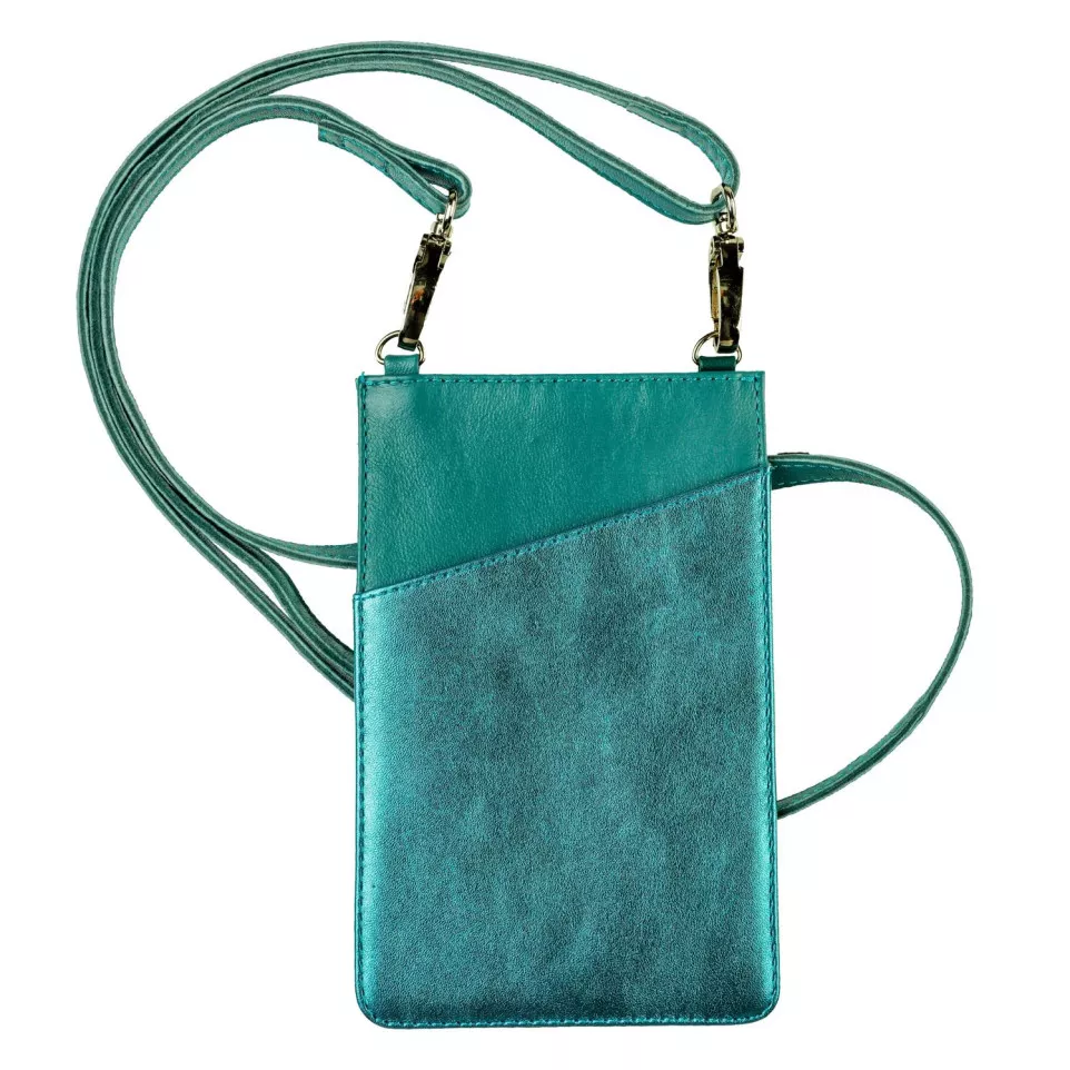 Ginkgo, Leather phone pouch &...