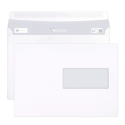 Boite de 500 enveloppes Blanches C5-162x229mm - Auto-Adhésives - 90g/m2 - Fenêtre PET 45x100 (position 62/20)/ Pce