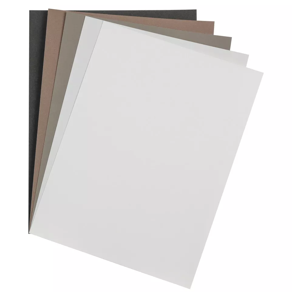 Pk Pastelmat 50x70 5-bl 360g 5 kleur....