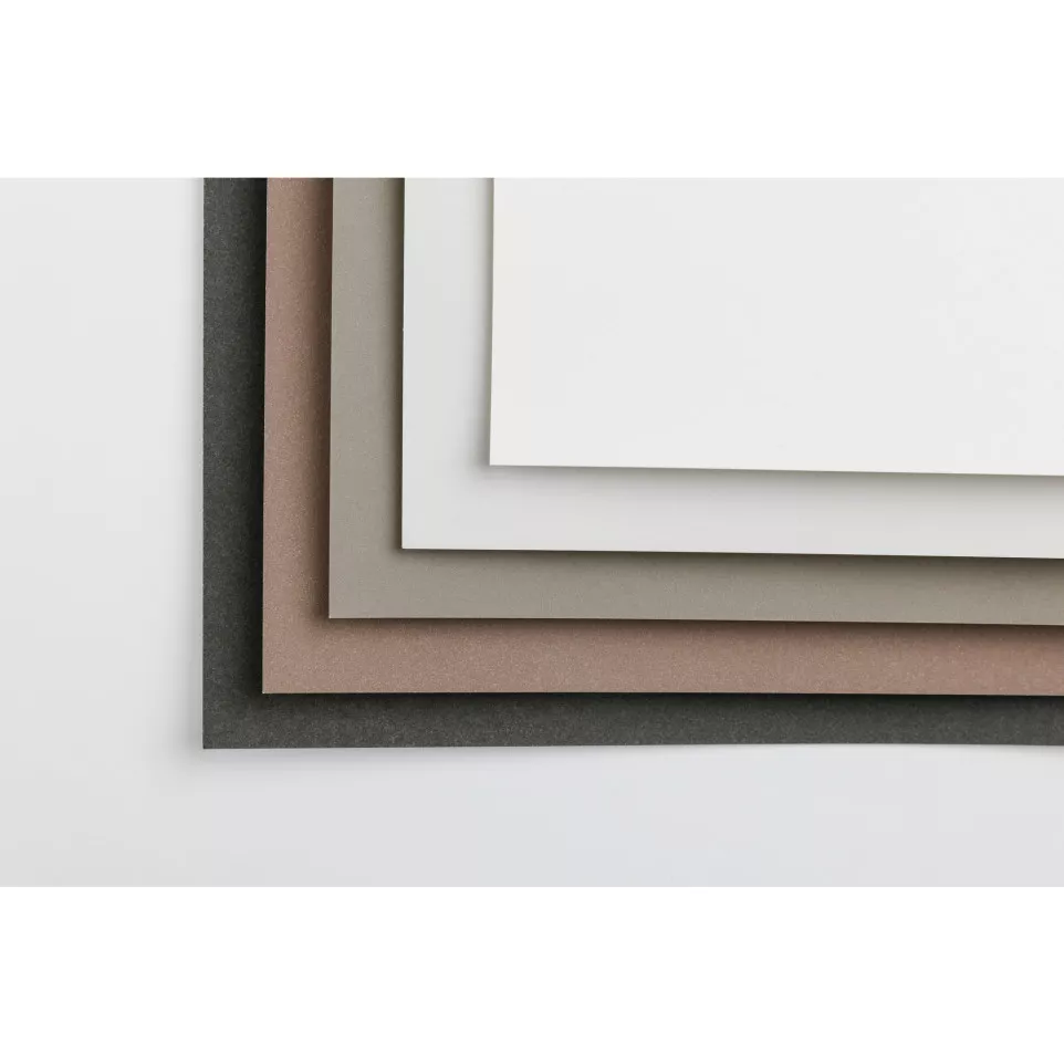 Pk Pastelmat 50x70 5-bl 360g 5 kleur....