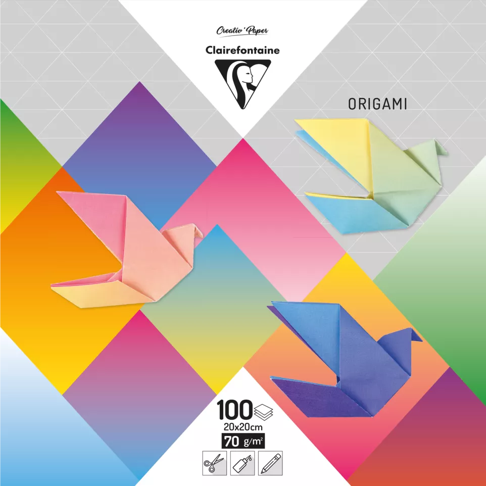 ORIGAMI, Pochette de 100 feuilles...