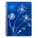 Cyanotype, Wire bound notebook A5 14,8x21cm, 74 sheets, lined, assorted patterns/ Pc.