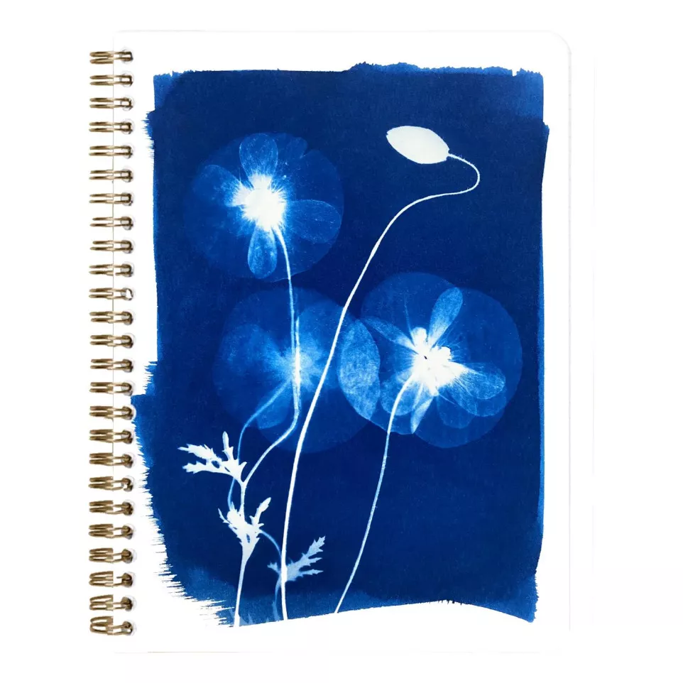 Cyanotype, spiraalsc-hrift A5 74bl L...