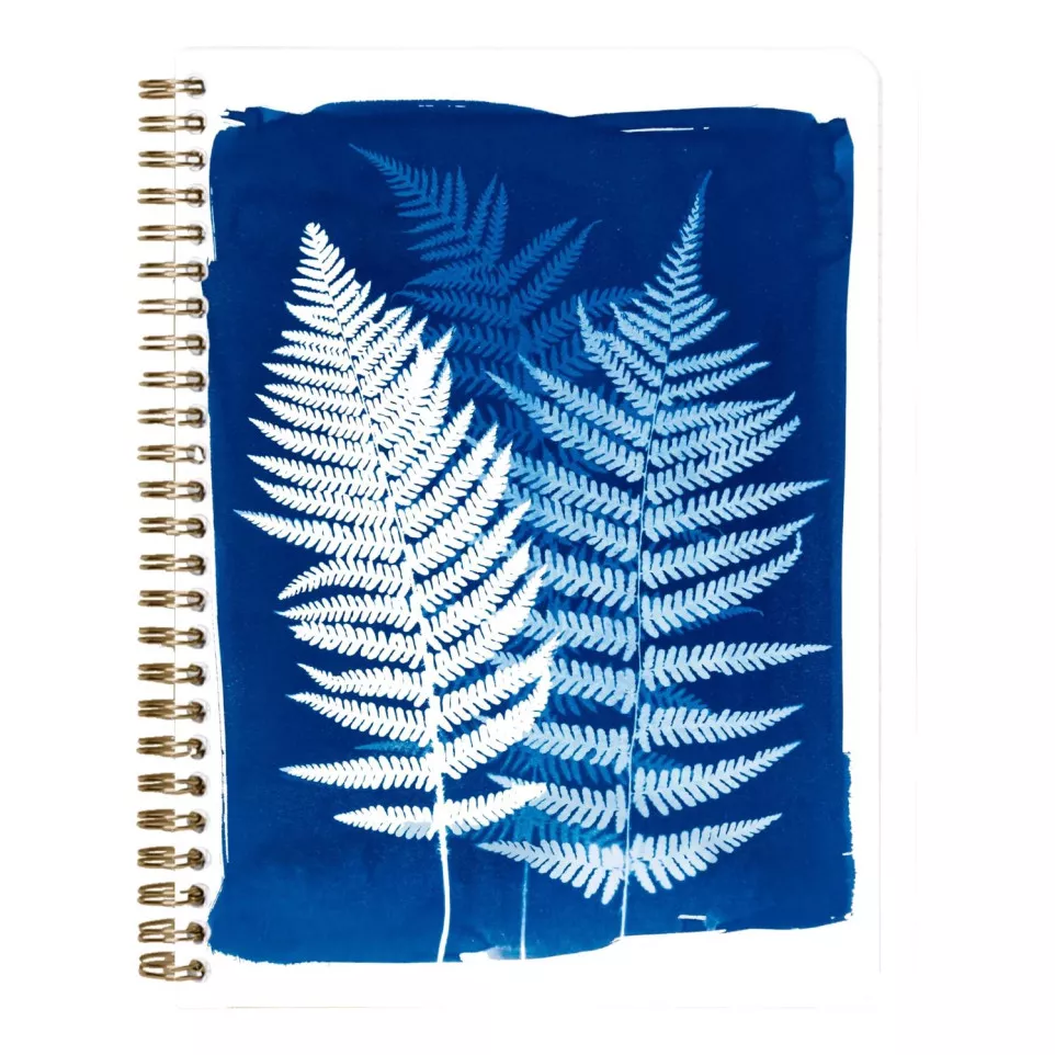 Cyanotype, Wire bound notebook A5...