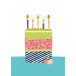 CORRESP SET, 8 cards- + 8 env, Birthday/ Pc.