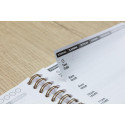 Clairefontaine Age Bag Collection My.daily.planner Spiral Notebook Brown A5 14.8 x 21 cm 250 Detachable Daily Schedule Pages + D