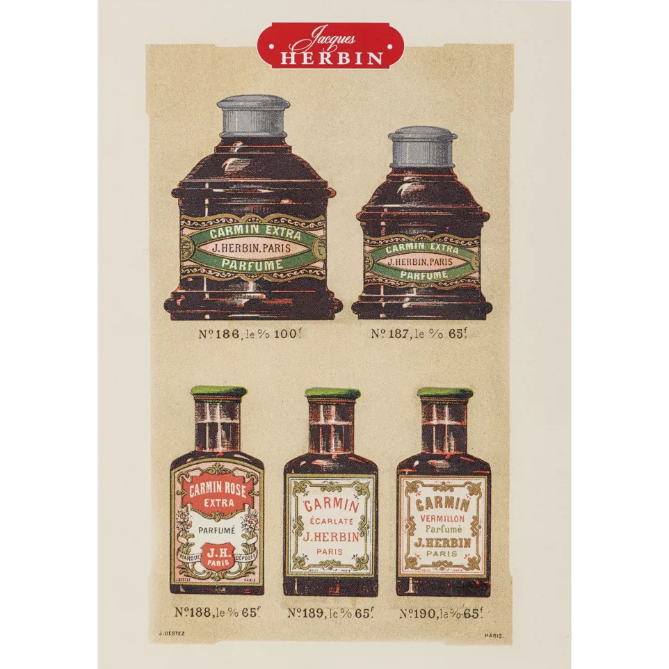 Jacques Herbin vinta-ge postcards...