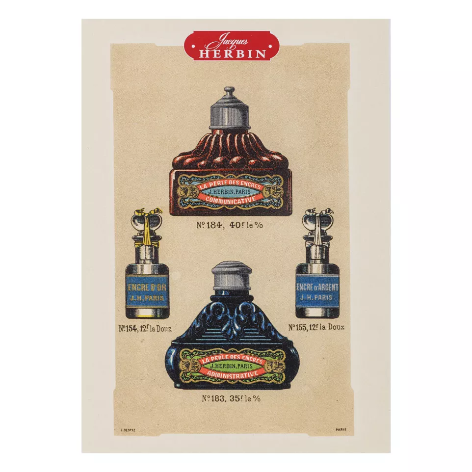 12 CARTES POSTALES JACQUES HERBIN-/ Pce
