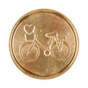 Zegel messing Ø 24 Fiets-/ St.
