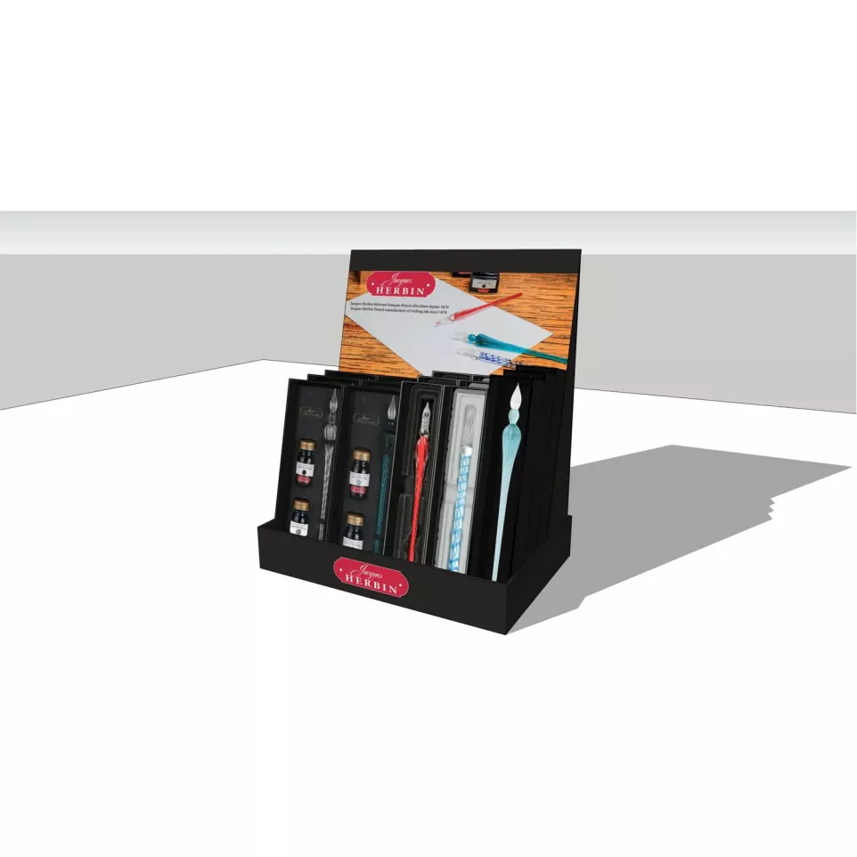 glass pen display empty-/ Pc.